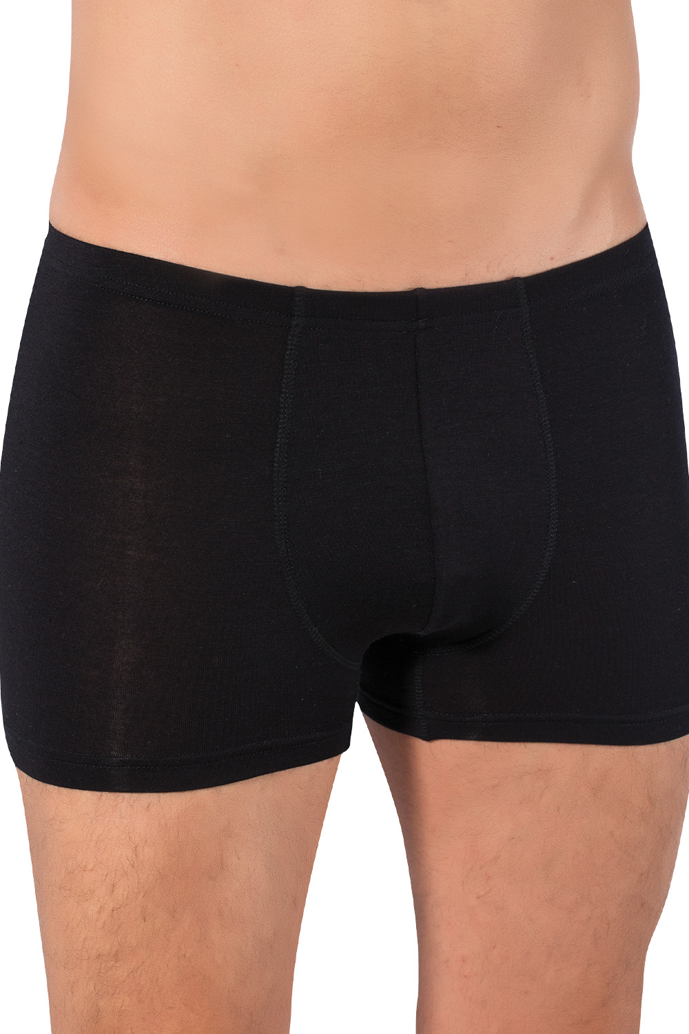 بوكسر (سروال داخلي) رجالي مريح للغاية من البامبو والليكرا – موديل 3910 – لون أسود.