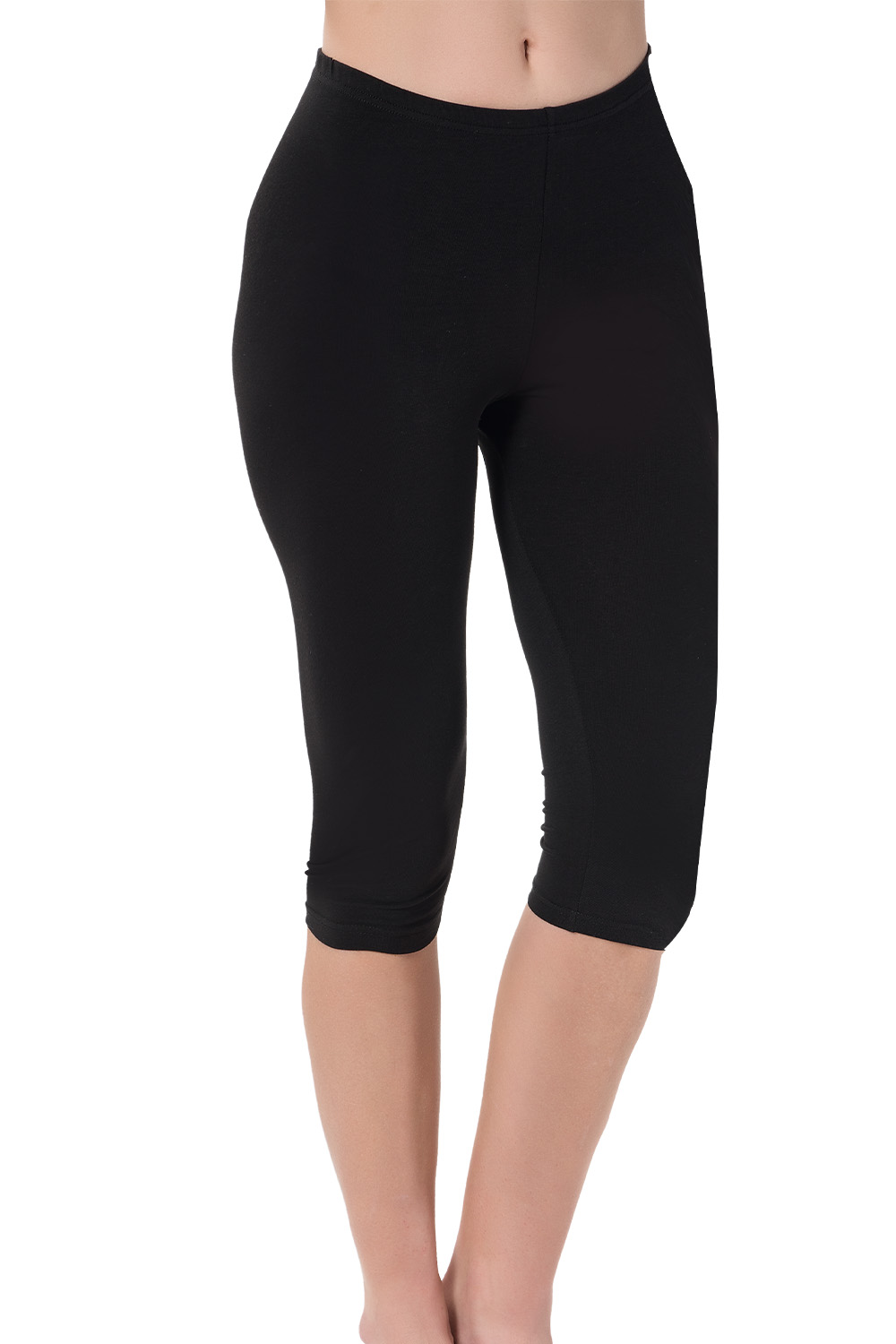 ليغينغ (بنطال ضيّق) كابري بمقاس كبير، مصنوع من القطن والليكرا مع تصميم شبكي – موديل 4003.