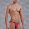 سليب بيكيني رجالي بتصميم أنيق وخامة حريرية خفيفة من Doreanse موديل 1395 باللون الأحمر