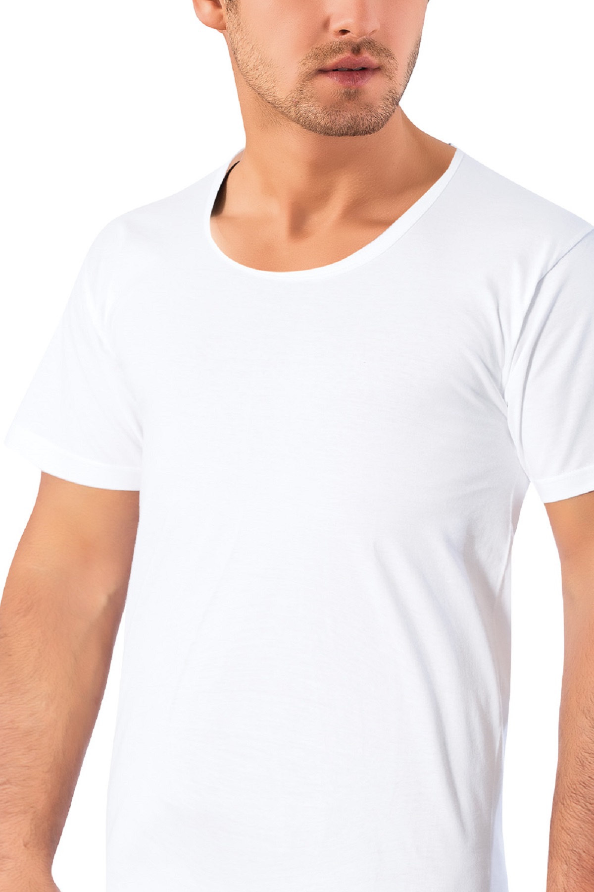 Lux Drm، قطن 100%، ياقة دائرية (Crew Neck)، مقاس كبير، تيشيرت رجالي، 025