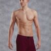 100 percent cotton boxer short burgundy