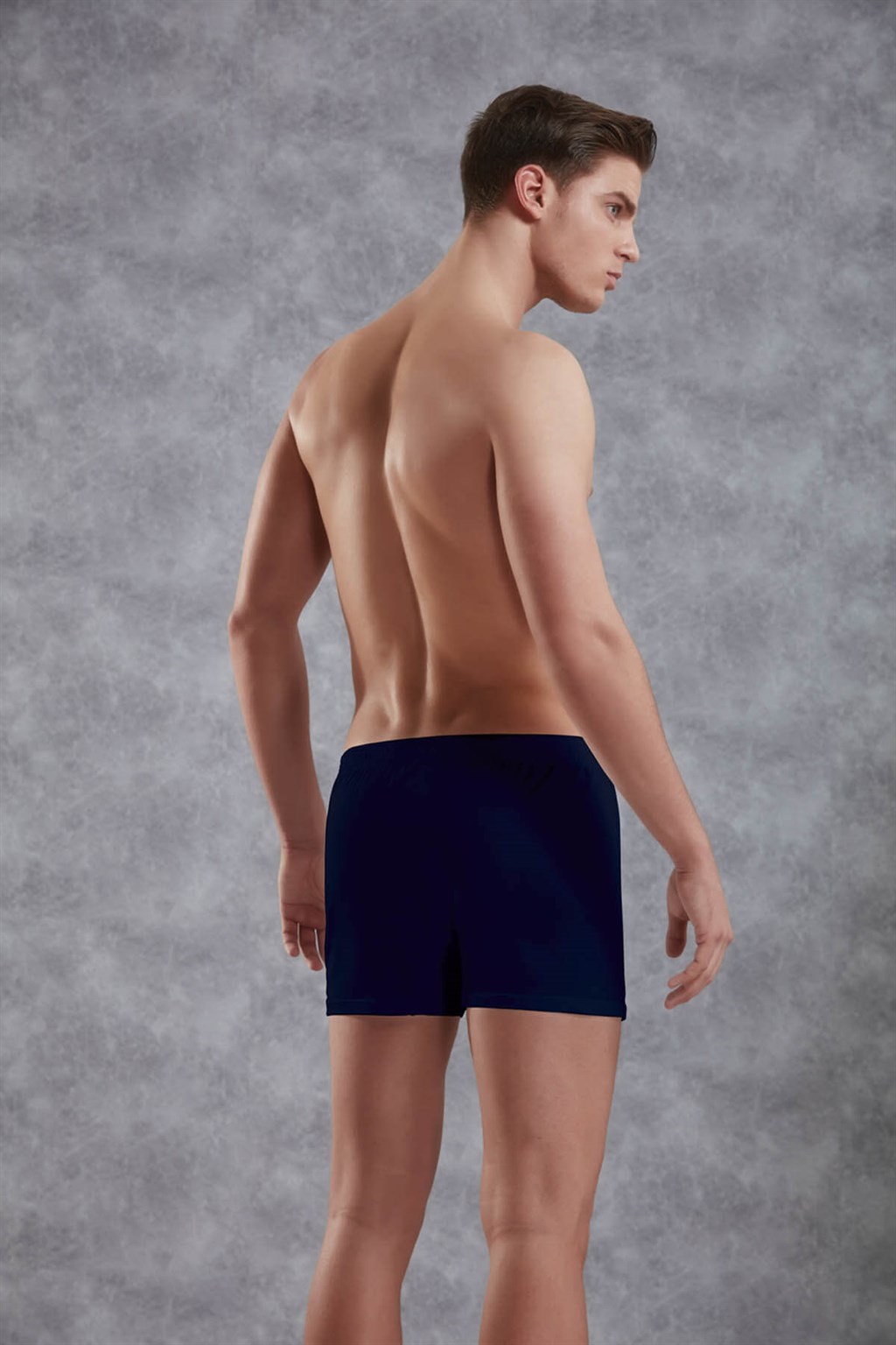 100 percent cotton boxer short navy blue 2