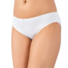 Cotton and Lycra Womens Bikini Panties white