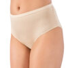 3 in 1 Bamboo Lycra Non Tracing Plus Size Womens Panties 3800 beige