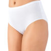 3 in 1 Bamboo Lycra Non Tracing Plus Size Womens Panties 3800 white