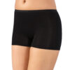 3 in 1 Black White Skin Bamboo Fabric Non marking Womens Boxer Panties 3300 black