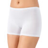3 in 1 Black White Skin Bamboo Fabric Non marking Womens Boxer Panties 3300 white