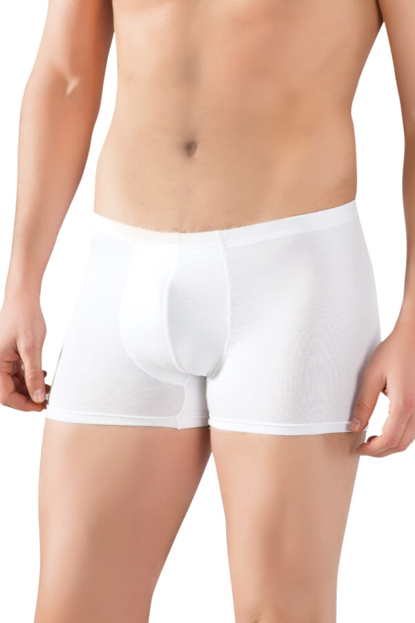 Bamboo Lycra Super Comfortable Mens Boxer 3910 white