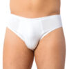 Bamboo Lycra Super Comfortable Mens Slip Briefs 3920 white