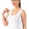 Bamboo Lycra Thick Strap Womens Singlet 3700 white