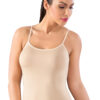 Bamboo Lycra Thin Strap Womens Singlet 3600 beige