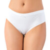 Lux Drm 100 Cotton Combed Cotton 5 pack Womens Gathering Panties 096 white
