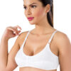 Lux Drm 100 Cotton Combed Cotton Bra 081 white