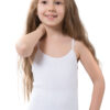Lux Drm 100 Cotton Rib Woven Girls Singlet 395 450