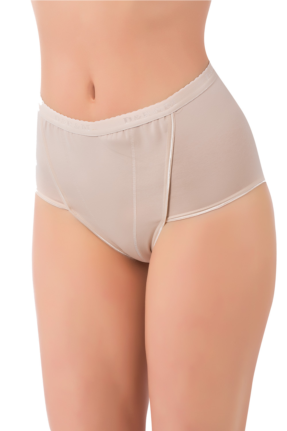 Lux Drm Cotton Lycra Contouring Panties For Women With Wide Hips 491 beige