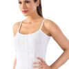 Thin Strap 100 Cotton Womens singlet white