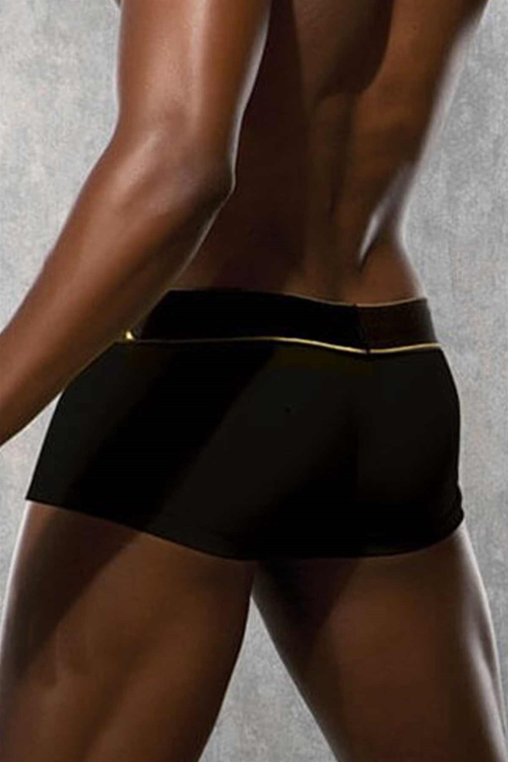 Doreanse Trendy Soft Cotton Trunk Hipster Mens Designer Underwear 1725 Black back
