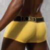 Doreanse Trendy Soft Cotton Trunk Hipster Mens Designer Underwear 1725 Yellow back
