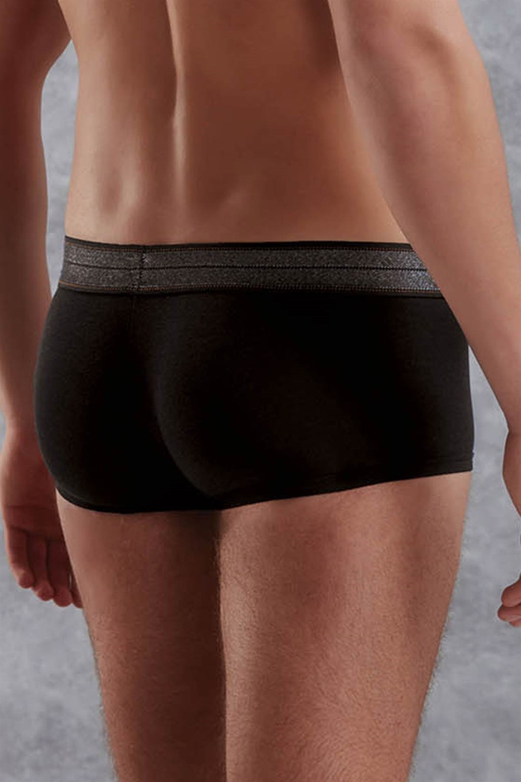 Doreanse Jeans Modal Mens Mini Boxer Brief Underwear 1774 Black back 2