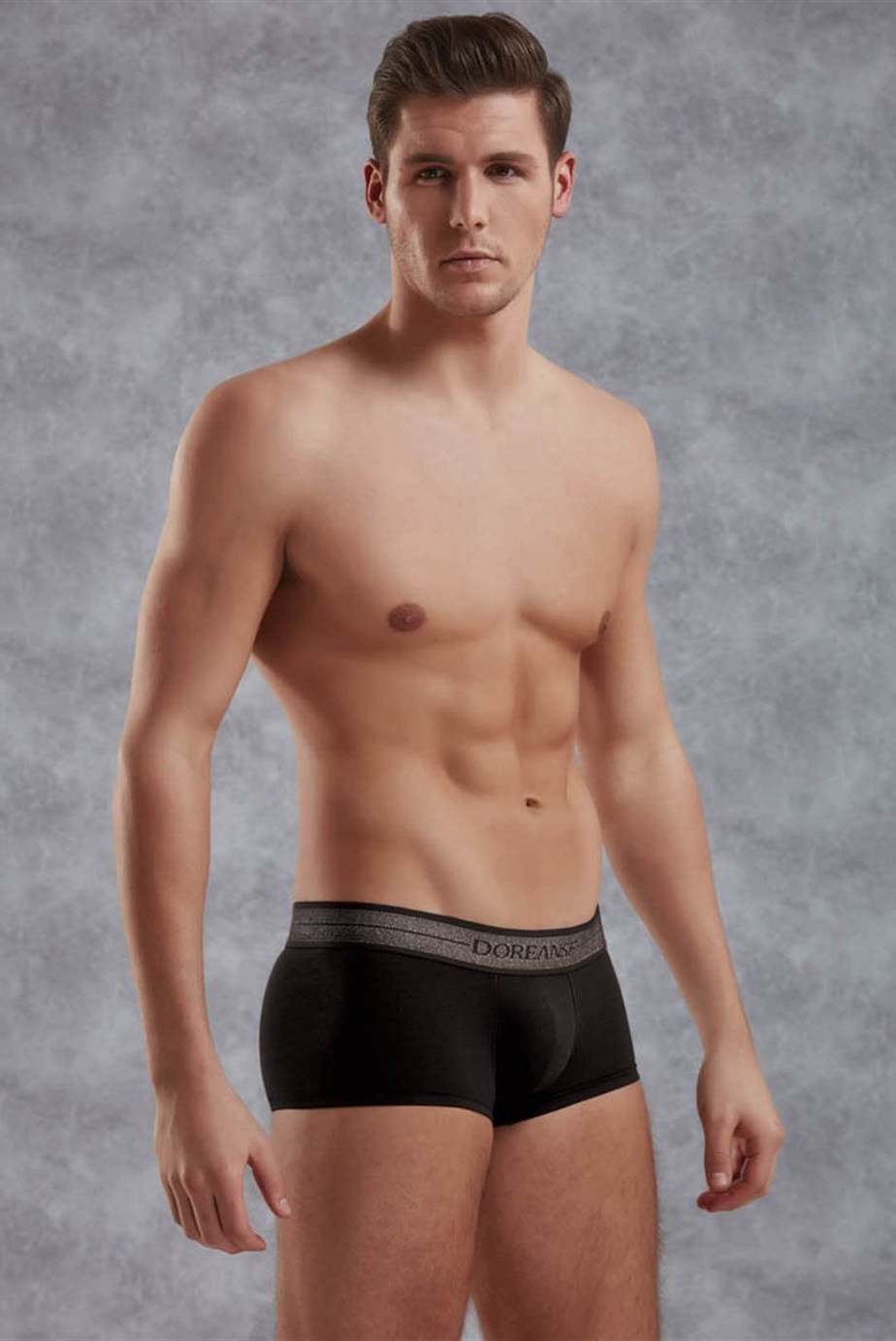 Doreanse Jeans Modal Mens Mini Boxer Brief Underwear 1774 Black