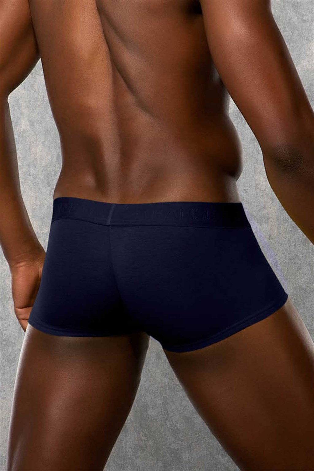 Doreanse Low Rise Modal Mens Mini Boxer Brief Underwear 1760 Navy Blue back