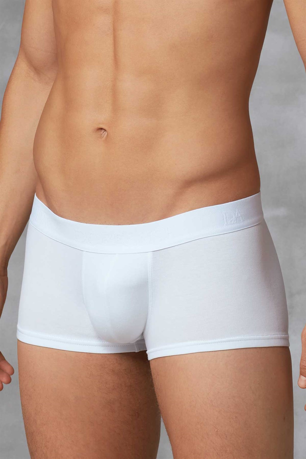 Doreanse Low Rise Modal Mens Mini Boxer Brief Underwear 1760 White