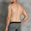 Doreanse Stripe Boxer Brief Underwear Claret 1866 Black back