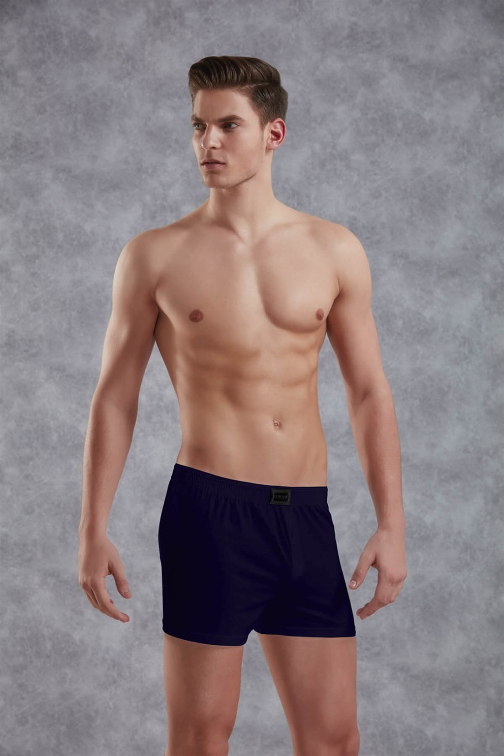 Doreanse Cotton Buttoned Normal Leg Boxer 1511 navy 1
