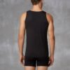 doreanse men micro modal deep collar undershirt 2000 black