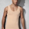 doreanse men modal deep collar undershirt 2011 beige 1