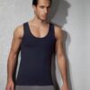 doreanse men modal deep collar undershirt 2011 navy blue 1