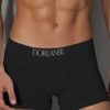 doreanse mens modal cotton regular leg classic boxer 1767 black 1