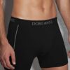 doreanse mens modal plus size striped detailed regular leg classic casual boxer 1780p black 1