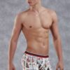 doreanse mens modal printed freedom patterned regular leg boxer 1890 imprime collection multicolor 2
