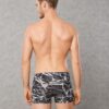 doreanse mens modal printed marble patterned regular leg boxer 1871 imprime collection black and white
