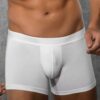 doreanse mens modal thin fabric bag normal leg boxer 1722 white 1