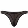 doreanse mens 100 polyamide transparent thong g string 1320 black 3