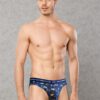 doreanse mens imprime collection modal skeleton printed briefs 1279 multicolor 2