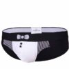 doreanse mens modal bowtie printed slip briefs 1255 black 2