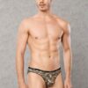 doreanse mens modal camouflage pattern imprime collection slip briefs 1335 khaki