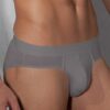doreanse mens modal essentials collection slip briefs 1205 grey 1