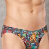doreanse mens modal patchwork patterned printed briefs slip 1217 multi color 1