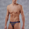 doreanse mens modal printed briefs g string 1402 multicolor 2
