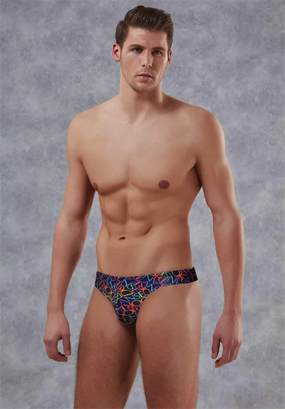 doreanse mens modal printed briefs g string 1402 multicolor 2