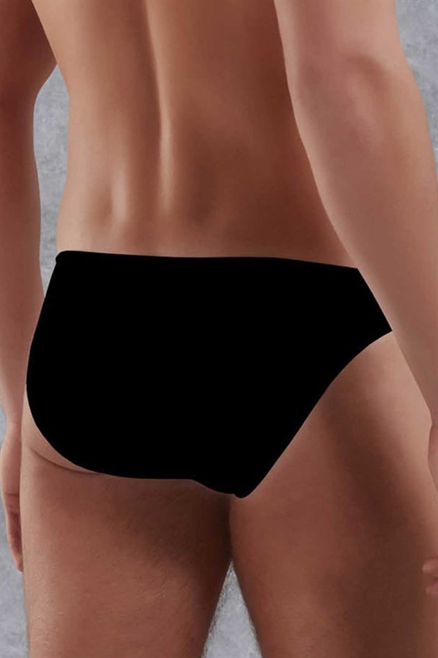 doreanse mens modal slim waistband solid color slip briefs 1281 black