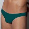 doreanse mens modal slim waistband solid color slip briefs 1281 emerald 1