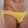 doreanse mens modal slim waistband solid color slip briefs 1281 yellow
