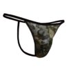 doreanse mens polyester camouflage pattern classic thong string 1326 khaki