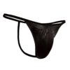 doreanse mens polyester classic thong string 1326 black leopard