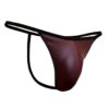 doreanse mens polyester classic thong string 1326 matte bordoux